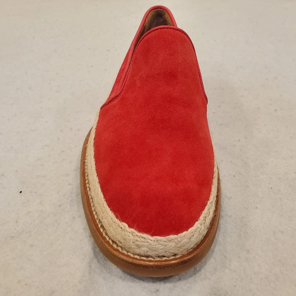 Aquatalia Zayn Suede Loafer Red Size 11.5 Shoes New